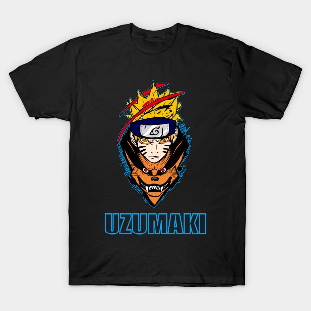 Uzumaki Anime Fanart T-Shirt by Planet of Tees